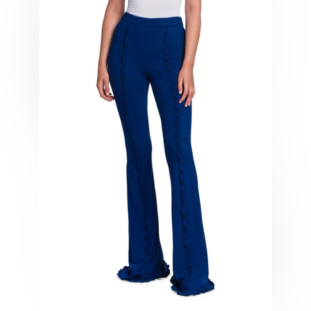 Stella McCartney Elastic Waistband Ruffle Flare Pants
